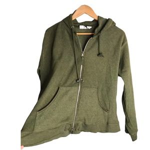Northwest Blue | Green zip down fleece jacket with hood